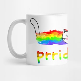 Cat Prride Funny Cat Support LGBT Pride Month Mug